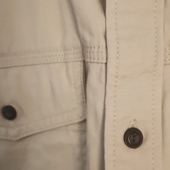 Roots Men's Beige Button-Down Shirt – Classic Utility Cotton - Picture 14 of 14